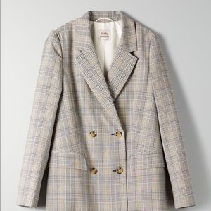 Aritzia Little Moon Caluna Plaid Blazer Size XXS